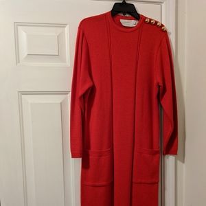 Vintage Red knit dress with pockets